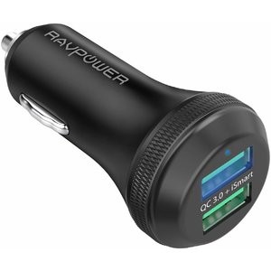 RavPower 车载双口充电器 QC3.0 40W/3A 输出