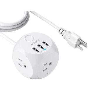 Anker PowerPort Cube 旅行插线板 3交流电 + 3 USB-A