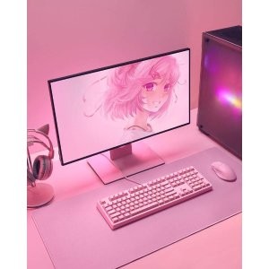 AUKEY KM-G15 Sakura RGB机械键盘 青轴