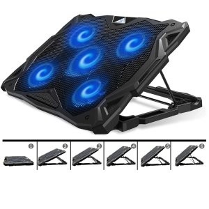 PCCOOLER 5风扇笔记本支架 最高支持17.3吋