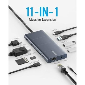 新品上市：Anker PowerExpand 11-in-1 C口扩展坞, 4K 60Hz+100W供电