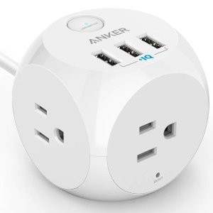 Anker PowerPort Cube 旅行插线板 3交流电 + 3 USB-A
