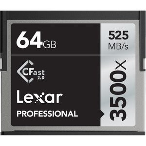 Lexar 64GB Professional 3500x CFast 2.0 存储卡