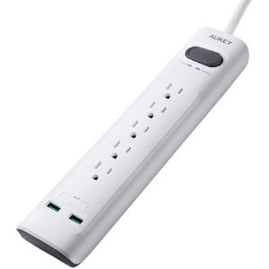 AUKEY Surge Protector 5接口插板，另含2*USB 接口