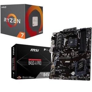 AMD RYZEN 7 2700 + MSI B450-A PRO 主板