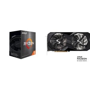AMD Ryzen 5 5600 CPU + ASRock RX 6600 显卡