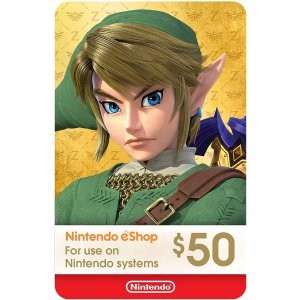 Nintendo eShop $50 电子礼卡