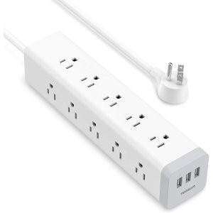 TESSAN 15x交流 3xUSB 电涌保护插座