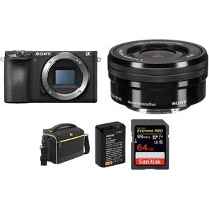 Sony a6500 + 16-50mm + 64GB SDXC + 电池 + 包