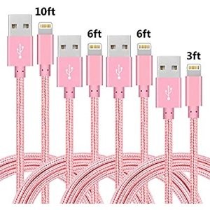 IDISON USB-A转Lighting 尼龙数据线 4根 (1米x1 2米x2 3米x1)