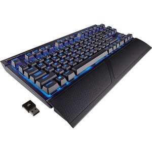 CORSAIR K63 Cherry MX红轴 无线机械键盘 蓝色背光