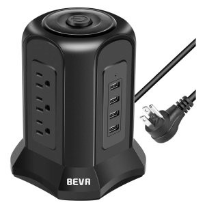 BEVA 立式电涌保护插座 9×插口 4×USB