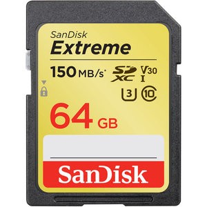 限今天：新款 SanDisk Extreme UHS-I SDXC闪存卡 150MB/s起
