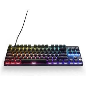 史低价：SteelSeries New Apex 9 TKL 热插拔 OptiPoint光轴 机械键盘