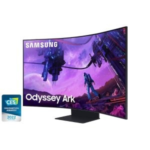 比黑五低：55" Odyssey Ark 4K 165Hz 1ms 量子点Mini-LED 1000R 曲面显示器