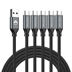 白菜价：SMALLElectric USB to Type C 数据线 5根装 3ft/6ft