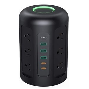 AUKEY 12口 桶形插线板 2 x USB-C+3 X USB-A