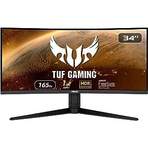 ASUS TUF VG34VQL1B 34" 21:9 165Hz FreeSync 曲面显示器