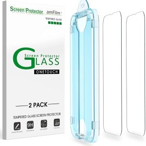 amFilm iPhone 13/13 Pro 钢化玻璃屏幕保护膜 2件装