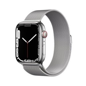 Apple Watch 7 45mm 不锈钢表壳 蜂窝版 + 米兰尼斯表带