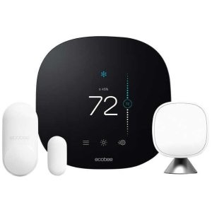 ecobee 智能恒温器+温度感应器+门窗感应器