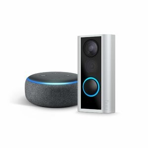 史低价：Ring Peephole Cam 猫眼智能门铃 + Echo Dot 3