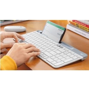 Logitech K580 Slim 双模无线薄膜键盘 104键