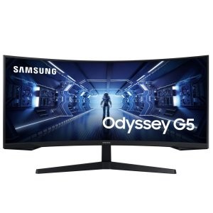 三星 Odyssey G5 34" 21:9 2K 165Hz FreeSync 曲面显示器