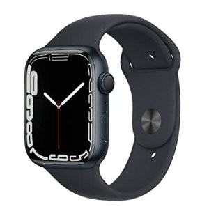 Apple Watch 7 45mm GPS 午夜色铝合金表壳+运动硅胶表带