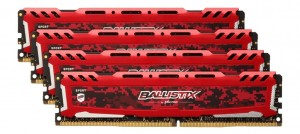 Ballistix Sport LT 64GB (4x16GB) DDR4 3200, BLS4K16G4D32AESE