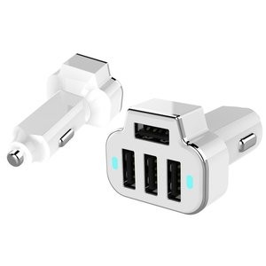 Aduro 4口USB车载充电器 多色可选