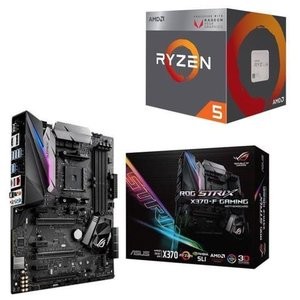AMD RYZEN 5 2400G处理器＋ROG STRIX X370-F主板
