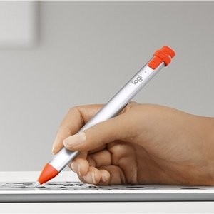 Logitech Crayon iPad 触控笔, 适配所有支持第1代苹果笔的iPad