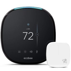 Ecobee4 智能无线恒温器 + 温度感应器 开箱版