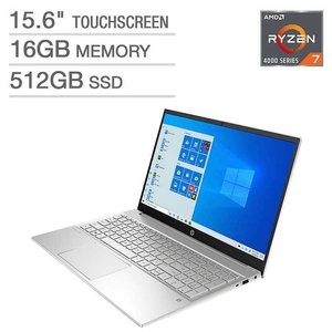 HP Pavilion 15.6" 触屏笔记本电脑 (R7 4700U, 16GB, 512GB)