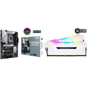 ASUS Prime Z690-P D4 主板 + Corsair Vengeance RGB Pro 16GB (2 x 8GB) 套装