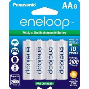 Panasonic eneloop AA 可充电电池 8枚装