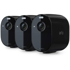 Arlo Essential Spotlight 带照明灯 安防摄像头 3个装