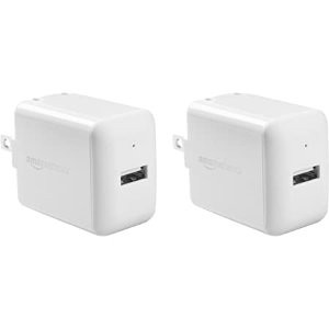 史低价：Amazon Basics 12W USB 充电头2个