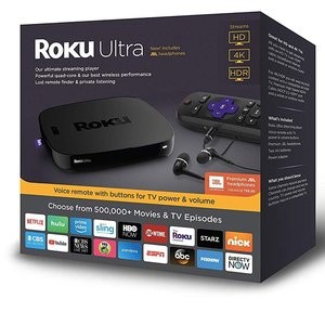 Roku Ultra 4K HDR 流媒体播放器 送JBL配套高保真耳机