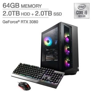 MSI Aegis RS 台式机 (i9-10900K, 3080, 64GB, 2TB+2TB)