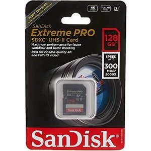SanDisk Extreme Pro 128GB 300MB/s SDXC存储卡