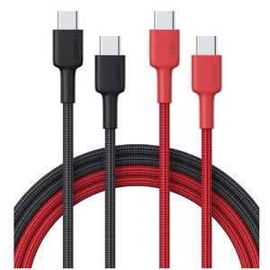 Aukey USB Type C 尼龙充电线 两根装