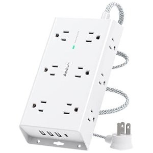 Addtam 防浪涌排插 12AC 4USB(1 Type-C) ETL认证