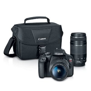 Canon EOS Rebel T7 18-55mm + 75-300mm 双镜头套装