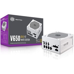 新品预告：Cooler Master V650 Gold V2 白色特别版 80+金牌 全模组电源
