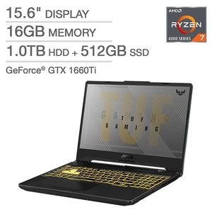 ASUS TUF 游戏本 (R7 4800H, 1660Ti, 144Hz, 16GB, 512GB+1TB)