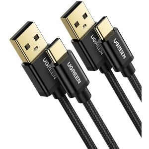 UGREEN USB C 转 A 尼龙数据线 2件装