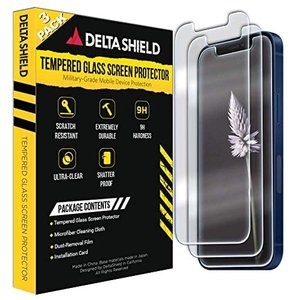 DeltaShield iPhone 12 Mini 钢化玻璃膜 3片装