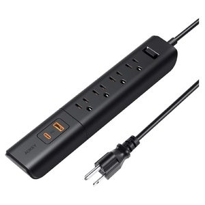 AUKEY 四孔插座 带有18W 2USB 接口 (1个USB C，1个USB A)